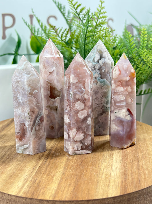 Flower agate towers